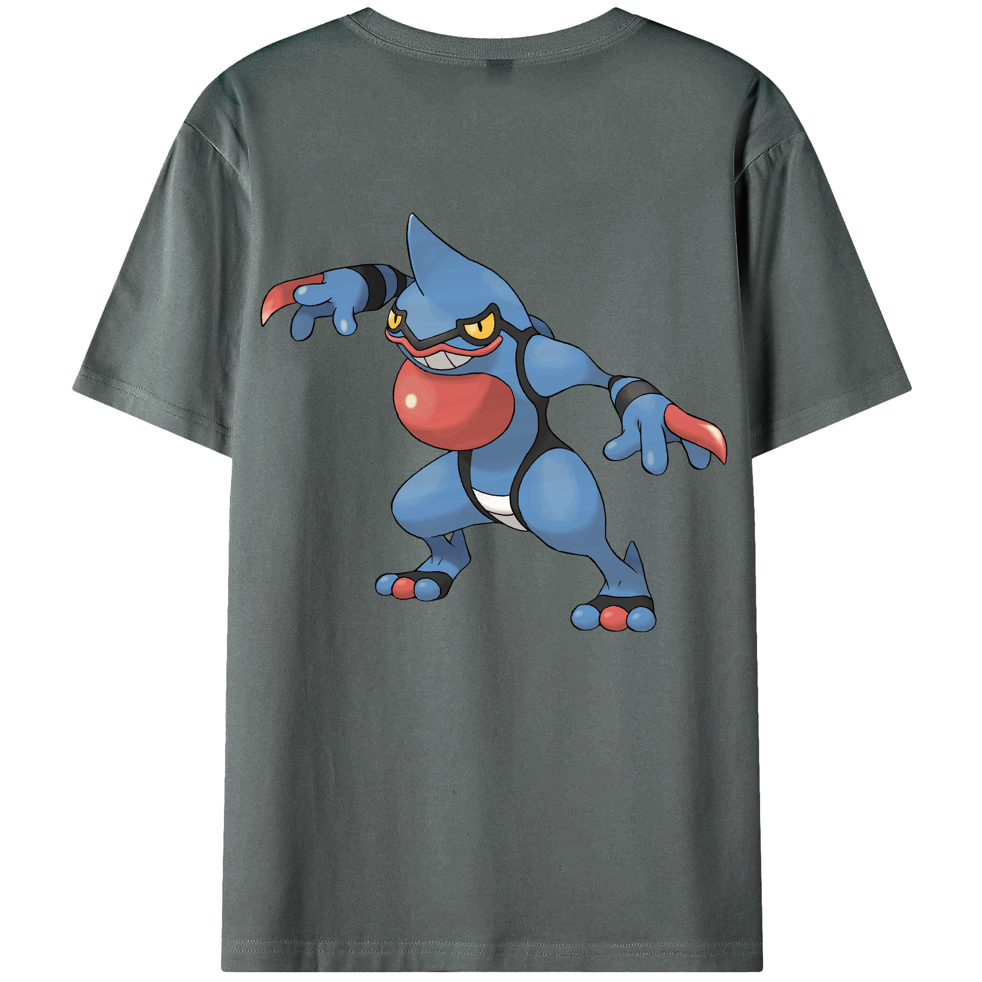 （画像用） ポケットモンスター Pokémon 綿100％ メンズ半袖Tシャツ（バックプリント） 通気性